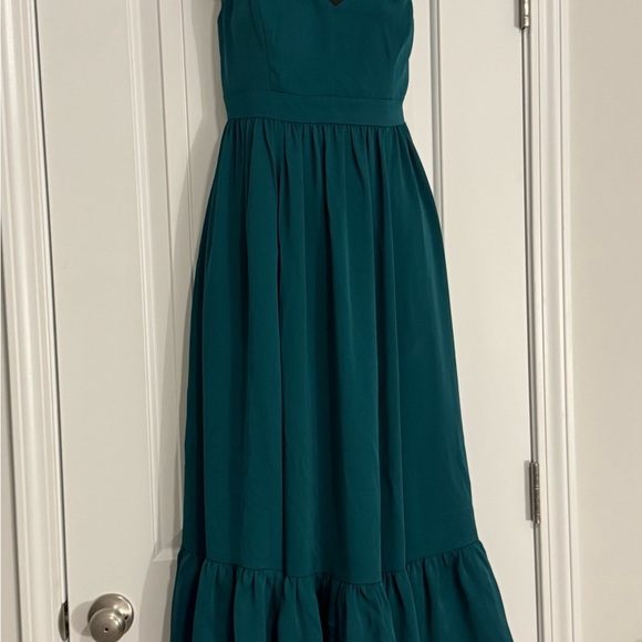 J. Crew Dark Green Dress - Picture 2 of 7